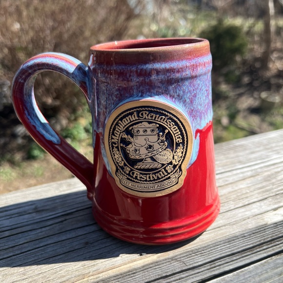 2015 Maryland Renaissance Festival Mug Handmade In USA Grey Fox Pottery Ceramic - Picture 13 of 16